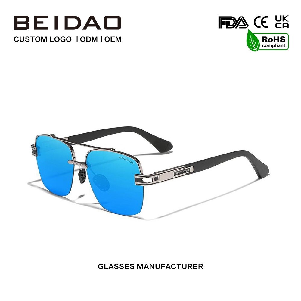 Luksuzna moška pisana retro polarizirana sončna očala